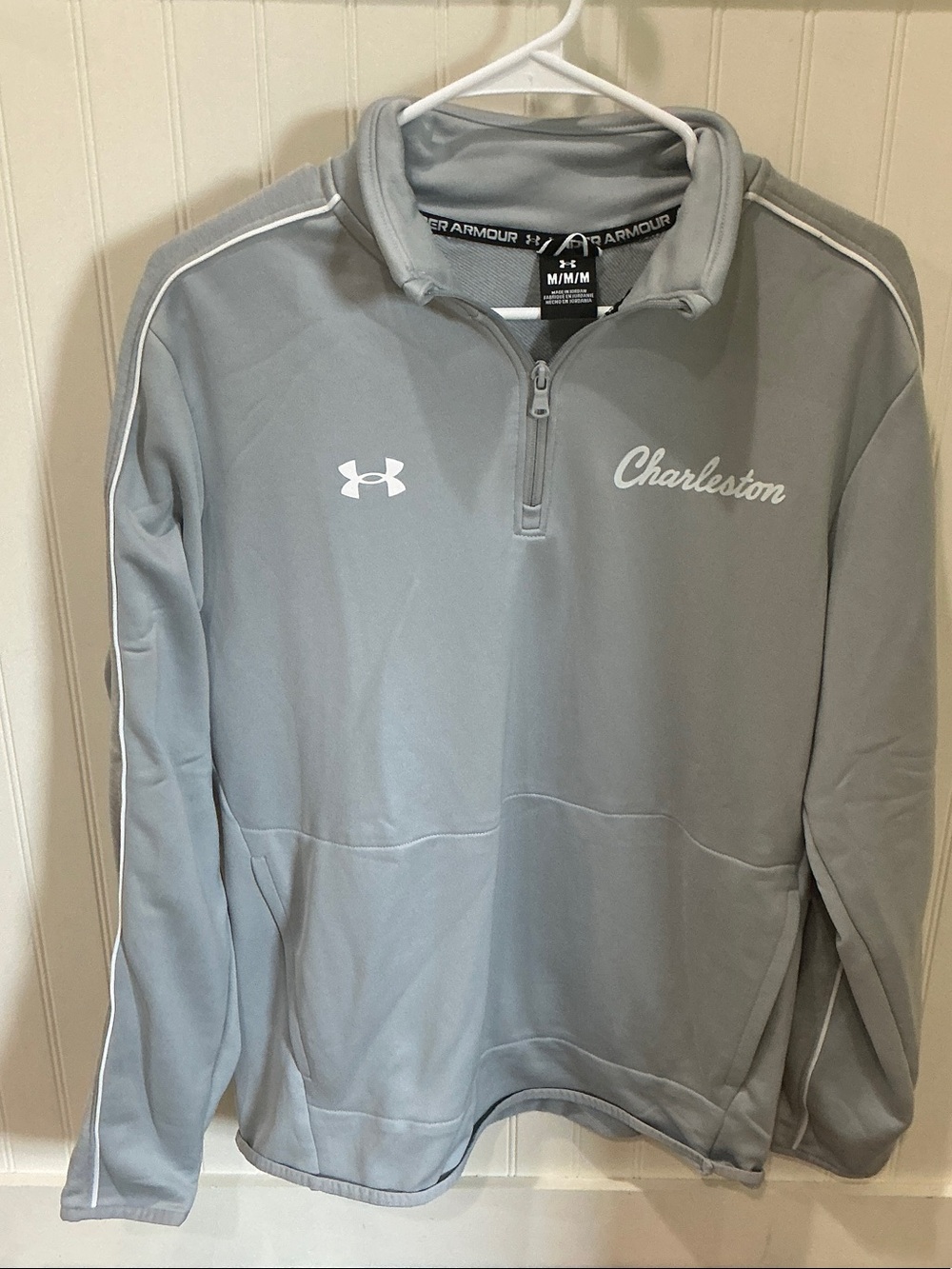 Under Armour Men's College of CharlestonLight Gray Performance Quarter-Zip
